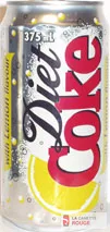 Can Diet Coke with lemon flavour